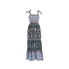 Summer Bohemian Printed Spaghetti Strap Beach Long Dress Women Sexy Slash Neck High Waist Party Vestidos Casual Female Robe New