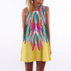 Summer Chiffon A line Mini Dress Women Fashion sexy beach clothes dresses for women 2022 WS6417W