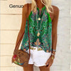 Summer Daisy Print Blouses Shirt Women Spring Backless Sleeveless Boho Blouse Plus Size Sexy V Neck Beach Strappy Tops Blusa