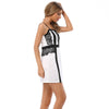 Summer Dress 2022 Women Causal Sexy Elegant Spaghetti Strap Lace Appliques Patchwork Color Strapless A-line Dresses Vestidos