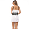 Summer Dress 2022 Women Causal Sexy Elegant Spaghetti Strap Lace Appliques Patchwork Color Strapless A-line Dresses Vestidos