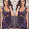 Summer Dress 2022 Women Sleeveless Bandage Bodycon Evening Party Short Mini Dress Snake Printed Hot Design Vestidos Mujer