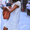 Summer Dress 2022 Women Casual Beach Short Dress Tassel Black White Mini Lace Dress Sexy Party Dresses Vestidos S-XL Vestido #0