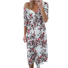 Summer Dress Women's Casual Printing Short Sleeve Holiday Party Floral Print Long Dress Ladies Dresses Robe Fleurie Femme 2022