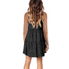 Summer Dresses Women  Casual Sleeveless V-neck Printing Dress Ladies Loose Mini Dresses Femme Robe Vestido De Mulher