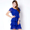 Summer Elegant Chiffon Dress Bodycon Casual Women Dress Robe 2022 Short sleeves o-Neck Dresses Plus Size woman clothing 5XL