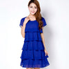Summer Elegant Chiffon Dress Bodycon Casual Women Dress Robe 2022 Short sleeves o-Neck Dresses Plus Size woman clothing 5XL