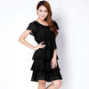 Summer Elegant Chiffon Dress Bodycon Casual Women Dress Robe 2022 Short sleeves o-Neck Dresses Plus Size woman clothing 5XL