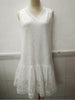 Summer Elegant Embroidery White Lace Dress Women Hollow Out Tank Ruffles Sundress Ladies Sleeveless Beach Short Mini Dress