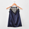 Summer Elegant Women Lace V Neck Imitation Satin Silk Top Sexy Tops Women Tank Top Women's Sleeveless Tops Shirts