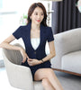 Summer Fashion Female Blazer Women Short Sleeve Jackets Office Ladies Business Work Wear Uniforms