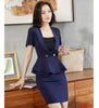 Summer Female Skirt Suits for Women Blazer and Jacket Sets Pink Office Ladies Work Wear Clothes