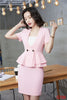 Summer Female Skirt Suits for Women Blazer and Jacket Sets Pink Office Ladies Work Wear Clothes