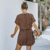 Summer Floral Print Dress Women Short Sleeve Chiffon Dress Ladies Casual Short Party Dress For Women 2023