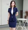 Summer Formal Black Blazer Women Skirt Suits Work Wear Office Ladies Business Suits OL Styles