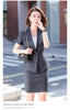 Summer Formal Female Skirt Suits for Women Business Suits Ladies Work Wear Grey Black Blazer and Jacket Sets OL Styles