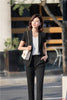 Summer Formal Female Skirt Suits for Women Business Suits Office Ladies Black Blazer and Jacket Sets Work Wear Uniform