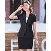 Summer Formal Female Skirt Suits for Women Business Suits Office Ladies Black Blazer and Jacket Sets Work Wear Uniform