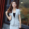 Summer Formal Ladies Blazers Women Jackets Short Sleeve Work Wear Clothes Office Uniform Designs