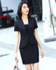 Summer Formal Red Blazer Women Skirts Suits Ladies Ladies Work Wear Business Clothes OL Styles