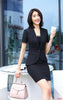 Summer Formal Red Blazer Women Skirts Suits Ladies Ladies Work Wear Business Clothes OL Styles