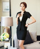 Summer Formal Women Skirt Suits Black Red Blazer and Jacket Sets Elegant Ladies Office Uniform Style OL