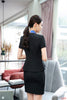 Summer Formal Women Skirt Suits Navy Blue Blazer and Jacket Set Work Wear Ladies Business Suits OL Styles