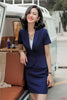 Summer Formal Women Skirt Suits Navy Blue Blazer and Jacket Sets Ladies Work Wear Business Office Uniform Styles