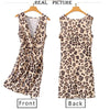 Summer Grain Sexy Deep V-Neck Kink Leopard Print Slim Dress Skirt Work Women For Mini Suit Blazer Business Tailleurs Jupes