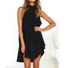 Summer Holiday Irregular Dress Ladies Beach Sleeveless Party Dress Vestido De Playa Verano Envio Gratis