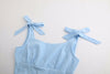 Summer Kawaii Mini Dress 2022 Girl Sweet Bow Ruffles Sundress Women Female Spaghetti Strap Beach Backless Jurken Plus Size GV782