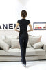 Summer Ladies Black Blazer Women Business Suits Formal Office Suits Work Wear Sets
