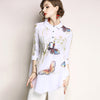Summer Long Blouse Women 2022 Harajuku Butterfly Print Womens Tops And Blouses Plus Size Fashion Elegant Shirt Casual Blusas