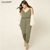 Summer Loose 5XL 6XL Plus Size Women Jumpsuits casual 2022 sleeveless Deep V-neck sling Jumpsuit Big Large Size Casual Rompers