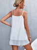 Summer Loose Camisoles Women Double Layer Sleeveless Strap Tops Female Sexy Backless Beach Camis Solid Off Shoulder Tops