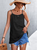 Summer Loose Camisoles Women Double Layer Sleeveless Strap Tops Female Sexy Backless Beach Camis Solid Off Shoulder Tops