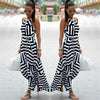 Summer Maxi Long Dress   Women Sexy Boho Striped Sleeveless Beach Style Strap Sundress Vestidos For Female Bigsweety