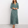 Summer Maxi Long Dress Women 2023 Floral Print Boho Chiffon Female Dresses Wrap Casual V-Neck Sexy Party Beach Longue Robe