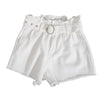 Summer New Edge High Waist Belt Women's Cowboy Shorts Cowboy Woman Denim Shorts