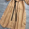 Summer Women's short Sleeve V Neck Temperament Cardigan Dress Slim Thin Mid-length Shirt Dresses