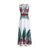 Summer  Lady Floral Boho Beach V Neck Print Dress Evening Party Sundress Long Dresses