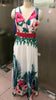 Summer  Lady Floral Boho Beach V Neck Print Dress Evening Party Sundress Long Dresses