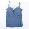 Summer New Multi Ladies V-Neck Tank Tops Female Modal Fitness Casual Camisole Padded Spaghetti Straps Push Up Bra 9176