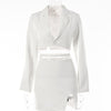 Summer Ol Suit Women's Sexy Small Suit Micro Split Bandage Skirt Formal Skirt Suits for Women  Office Clothes Women