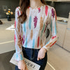 Summer Women's T-shirt Printing Female Clothes Cotton Casual Tees O-Neck Long Sleeve Top