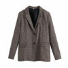 Summer Office Lady Houndstooth Blazer Suit Two Piece Set Skirts Women Single Breasted Plaid Blazer Chic High Waist Skirts Suits