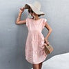 Summer Plaid Dress Women Sleeveless Checkered A-line Dress Casual Crew Neck Black Woman Dress Loose Holiday Beach Short Sundress