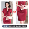 Summer Professional Wear Women's Suit Skirt 2-piece Suit Temperament Short-sleeved Thin Blazer Hotel Overalls