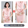 Summer Professional Wear Women's Suit Skirt 2-piece Suit Temperament Short-sleeved Thin Blazer Hotel Overalls