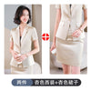 Summer Professional Wear Women's Suit Skirt 2-piece Suit Temperament Short-sleeved Thin Blazer Hotel Overalls